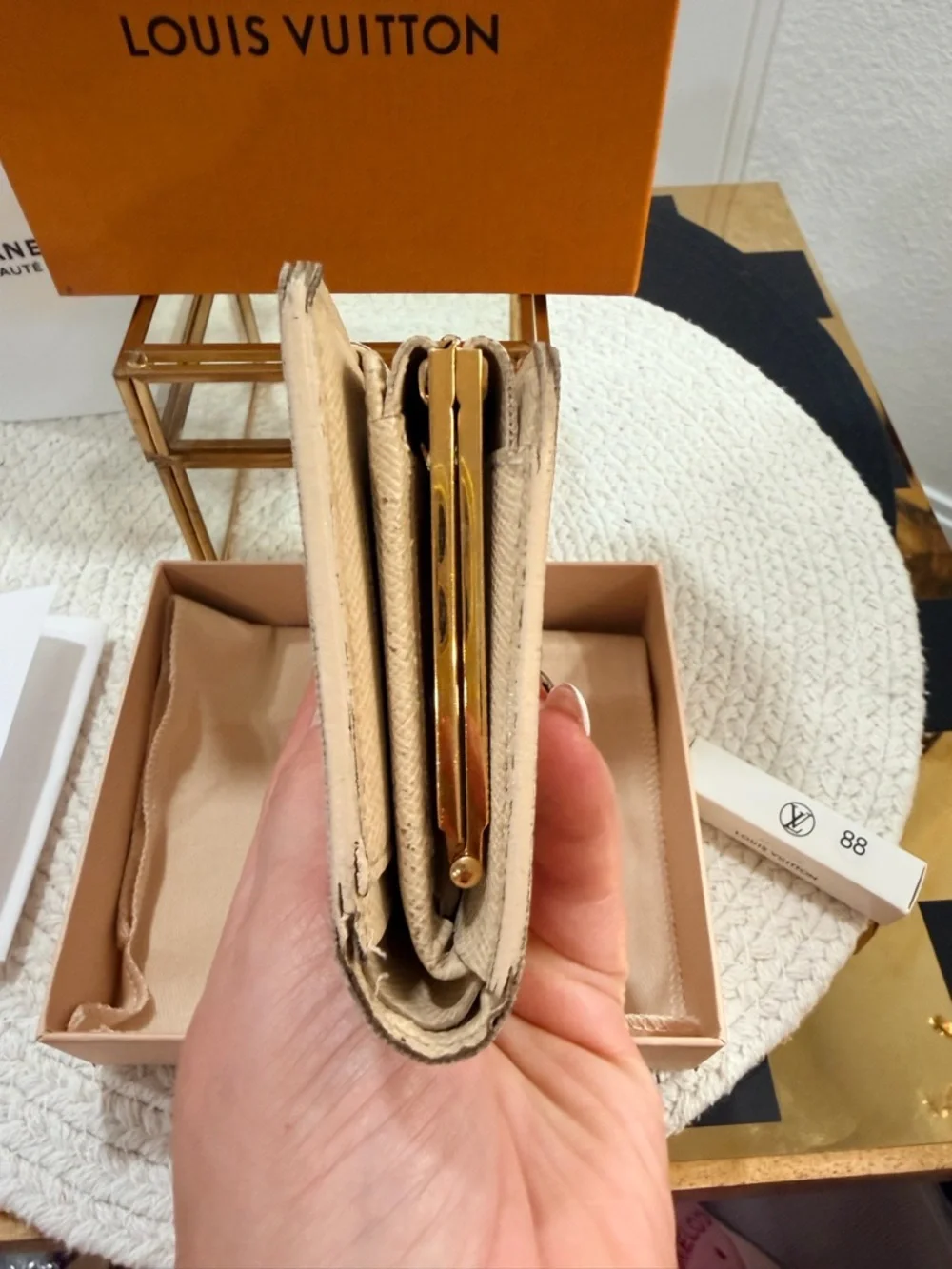 LV Damier Azur Port Feuille Vienoise French Purse Wallet, Dusty, Box,  Apogée - Picture 14 of 17